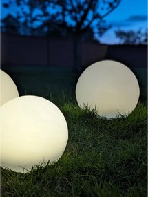 Lámpa, újratölthető, beépített napelemmel, fehér