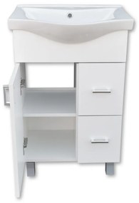 BIANKA 55/65 cm komplett fürdőszoba bútor, LED világítással