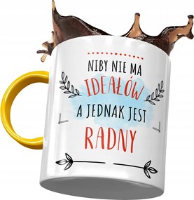 Sárga bögre A Képviselőnek Nincs Ideál Nyomtatott Fotóval