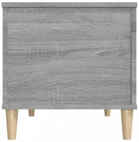 szürke sonoma színű szerelt fa dohányzóasztal 90x44,5x45 cm