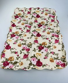 Vintage rose pamut ágytakaró TiaHome - 140x220cm + 1ks 50x70cm