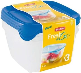 Ételtartó szett, 3x1,2 l, CURVER Fresh&go (KHK281)