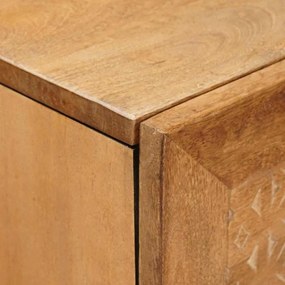 Magasfiú polcokkal Világosbarna 40 x 33 x 110 cm tömör mangófa
