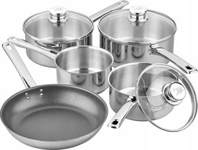 Tala serpenyő szett üveg fedővel 14, 16, 18, 20 cm serpenyő 24 cm