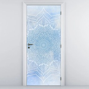 Fotótapéta ajtóra - Téli mandala (95x205cm)