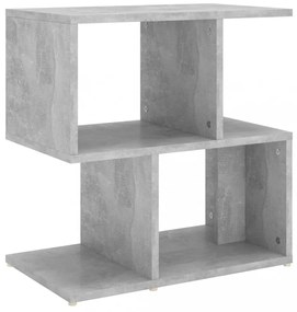 betonszürke szerelt fa éjjeliszekrény 50 x 30 x 51,5 cm