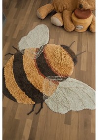 Sárga mosható kézi szövésű pamut gyerek szőnyeg 115x150 cm Bee – Lorena Canals