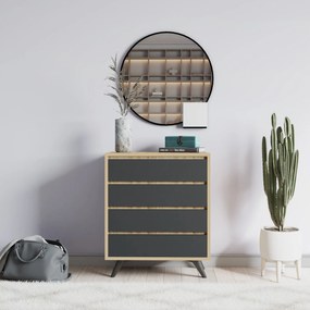 Komód Suvera - Oak, Anthracite