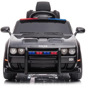 Elektromos Dodge Challenger rendőrautó 50W/4500 mAh fekete-fehér