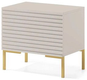 Éjjeliszekrény Lamellito L4  (szürkés bézs + arany). 1099065