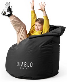 Diablo Chairs gyerekpuff: Fekete