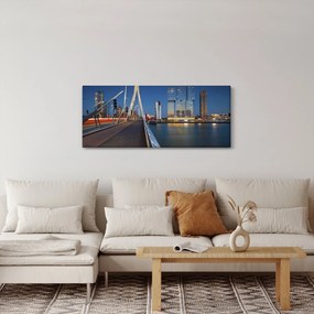 Kép - Alkonyat Rotterdamban, Hollandia (120x50 cm)
