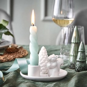 SYLVAN SPIRIT porcelán gyertyatartó, mókus 8cm