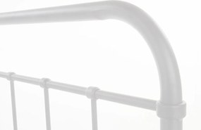 Fém ágy 120x200 cm méretben, fehér színben PABLO