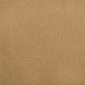 barna gyerek bársonykanapé lábzsámollyal 100x50x30 cm