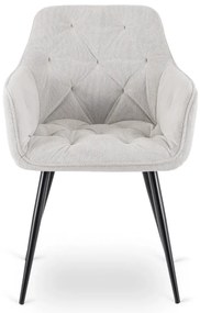 Szövet Étkezőszék Szürkés Bézs Színben. MODESTO