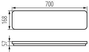Kanlux38795-LED Mennyezeti lámpa LINCEA LED/15/20/24W/230V 3000/4000/6500K IK08 IP40