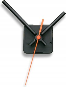 Csendes kvarc mechanizmus Fekete 9,5 cm narancssárga másodpercmutató