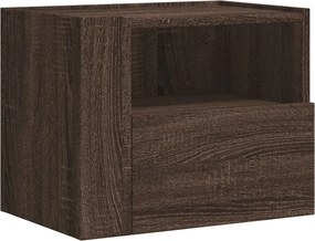 vidaXL barna tölgy színű falra szerelhető éjjeliszekrény 45x30x35 cm