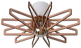 Lucide 77184/45/31 - Mennyezeti lámpa ZIDANE 1xE27/15W/230V fehér/barna