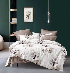 Kétoldalas ágynemű DUO SENSE CARMELIA mintás + párnahuzat 40x50 cm INGYEN Ágyneműhuzat mérete: 70 x 90 cm | 140 x 200 cm