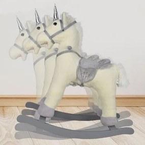 INFANTASTIC Hintaló Unicorn 74 x 30 x 64 cm ezüst