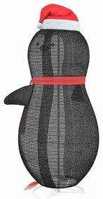 Havas pingvin figura Meleg fehér 78 x 88 x 180 cm szövet