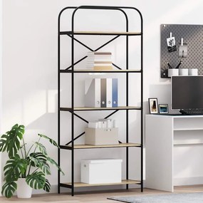 Könyvespolc sonoma tölgy 80 x 30 x 183 cm Faanyag