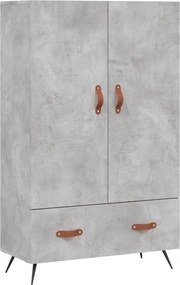 vidaXL betonszürke szerelt fa magasszekrény 69,5 x 31 x 115 cm