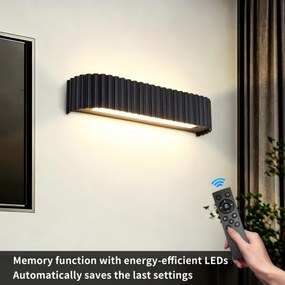 BRILAGI - fényerőszabályozható LED fali lámpa FALCON MODERN LED/14W/230V 40 cm fekete + távirányító