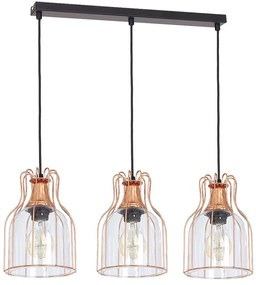 Csillár zsinóron ARIA 3xE27/60W/230V réz