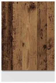 Mosogatógép panel régi fa 45x3x67 cm műszaki fa