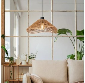 Eglo 44072 - Csillár zsinóron LAVISTER 1xE27/60W/230V barna