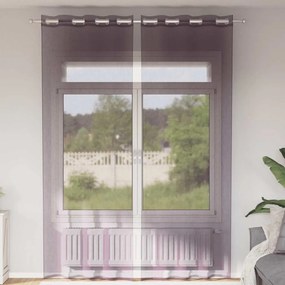 2 db lila fátyolfüggönyök rojtokkal 140x260 cm
