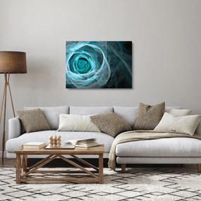 Üveg kép - Absztrakt rózsaszín kék fekete háttérrel (70x50 cm)