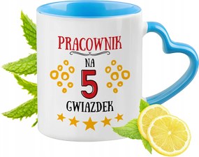 Munkavállalónak Kék Bögre Szív Alakú Füllel Ajándék