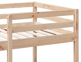 tömör fenyő galériaágy-keret asztallal és polcokkal 90 x 200 cm