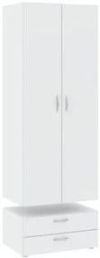 BASIC Gardróbszekrény Fehér Színben 74 cm