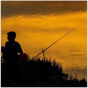 Poszterek 100x100 Nyugat halászok folyó halak