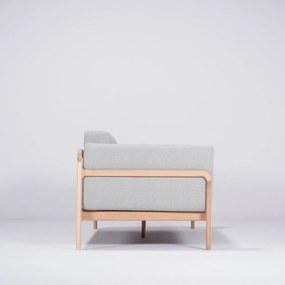 Fawn kékesszürke kanapé tölgyfából, 210 cm - Gazzda