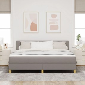Box Spring Ágy Matraccal Topszínű 180x200 cm Textil