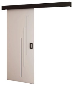 Tolóajtó 90 cm Bethany V (matt fehér + matt fekete). 1043495