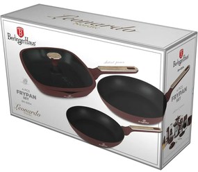 BerlingerHaus Leonardo Nordic titánbevonatúserpenyő szett, 3+1 db