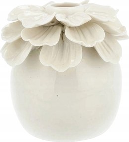 Kis Váza Mini Váza Fehér Kerámia Ág Virág Skandináv