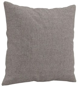 vidaXL 3 személyes tópszínű szövetkanapé díszpárnákkal 180 cm