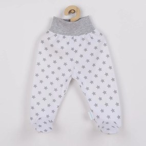 Baba lábfejes nadrág New Baby Classic II szürke csillagokkal, vel. 62 (3-6 h)