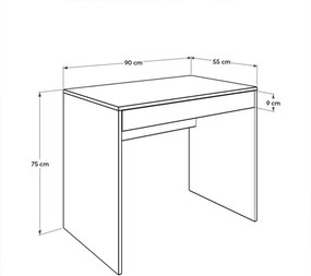 Cima Diamond White íróasztal