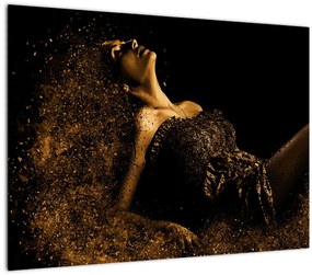 Kép - Egy nő aranyból (üvegen) (70x50 cm)