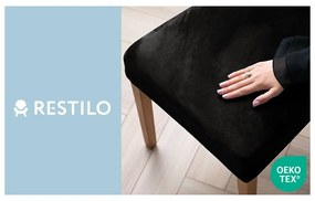 Fekete gumis szék huzat szett 4 db-os 48 cm Sento – Restilo