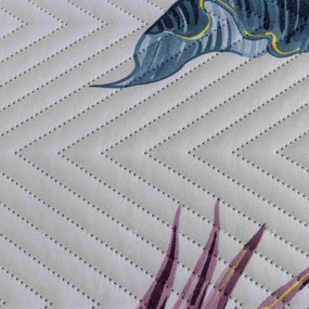 Ágytakaró TROPIC fehér / rózsaszín Méret: 220 x 240 cm